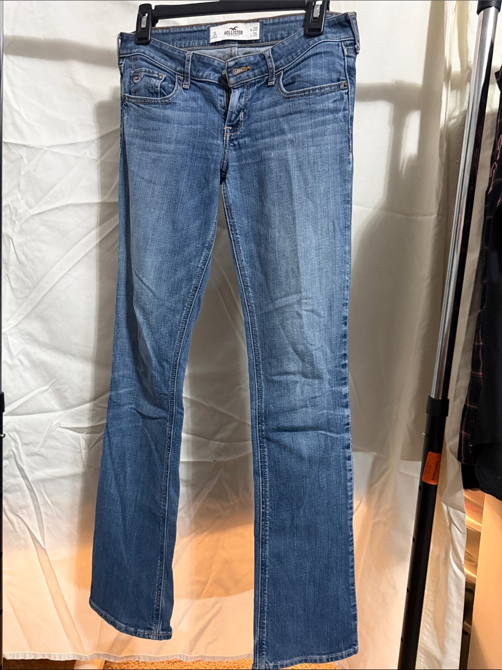 Hollister Women's Light Blue Flare Jeans